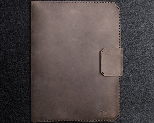 MACBOOK & LAPTOP & IPAD ORGANİZER CRAZY DERİ KILIF GRİ